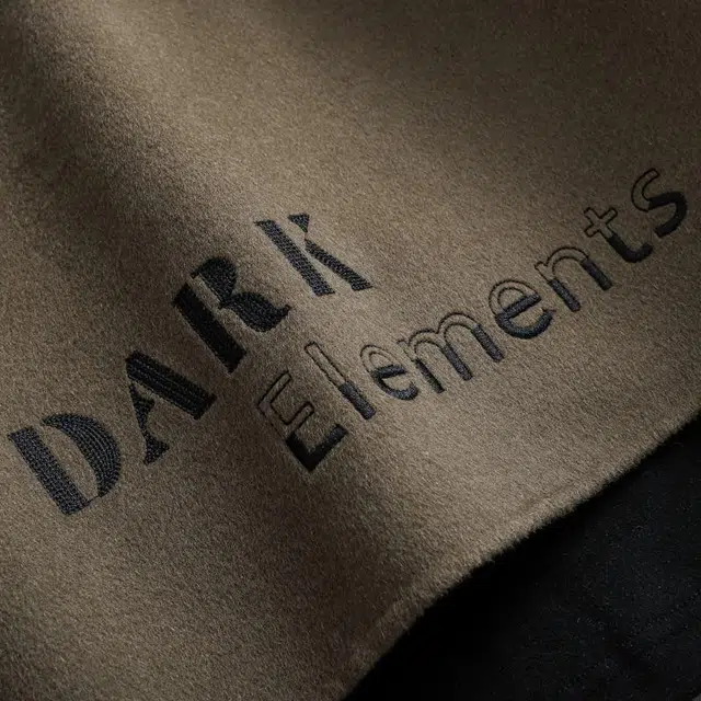 宫奴 日系复古潮牌字母刺绣时尚个性口袋羊毛双面呢大衣 男女同款