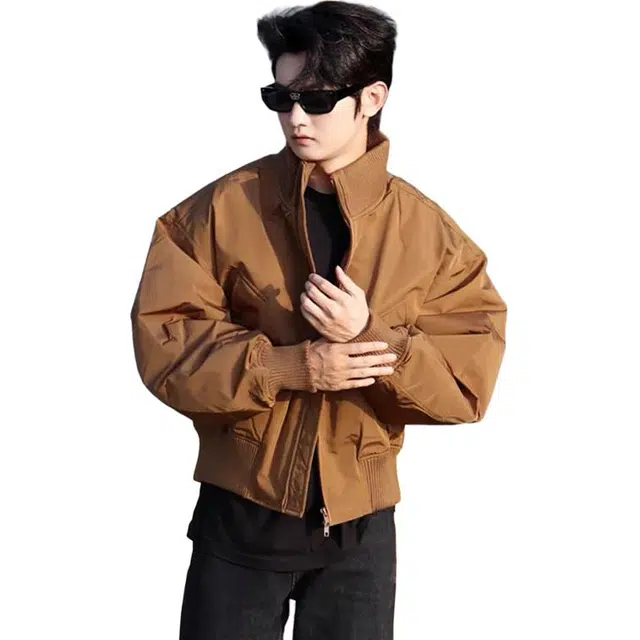 单爵 美拉德飞行员外套男款秋冬季立领短款棒球棉服 男女同款