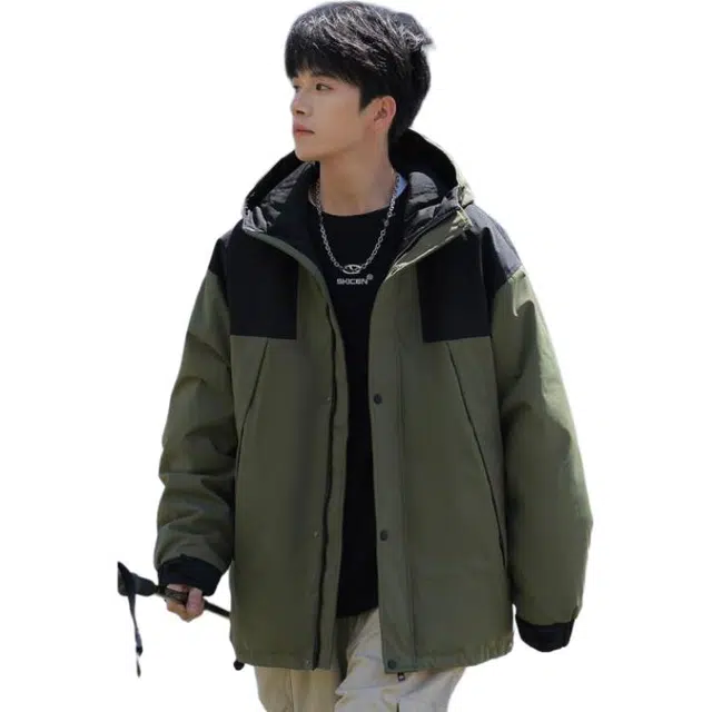 太子龍 高档品牌宽松休闲情侣款棉服 男款