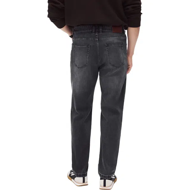 丹宁哲学 【经典永恒】洗水手擦猫须 秋冬舒适弹力直筒牛仔裤 男款