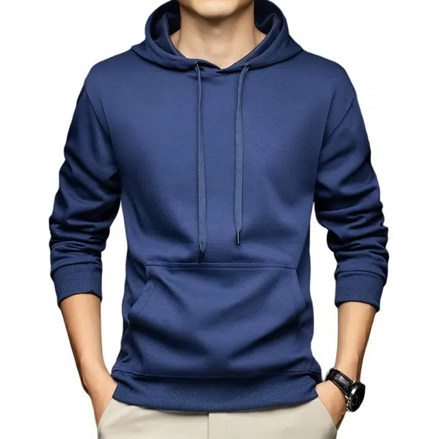 卡丹狄诺 长绒棉春秋季经典百搭简约休闲纯色套头亲肤舒适连帽卫衣 男女同款