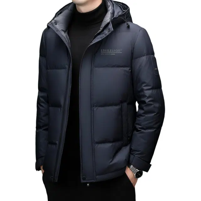 太子龍 品牌高端商务休闲加厚保暖白鸭绒外套棉服 男款