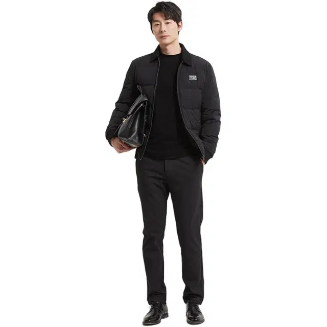 古鲨 短款商务墨绿商务可拆卸轻薄内胆夹克 男款