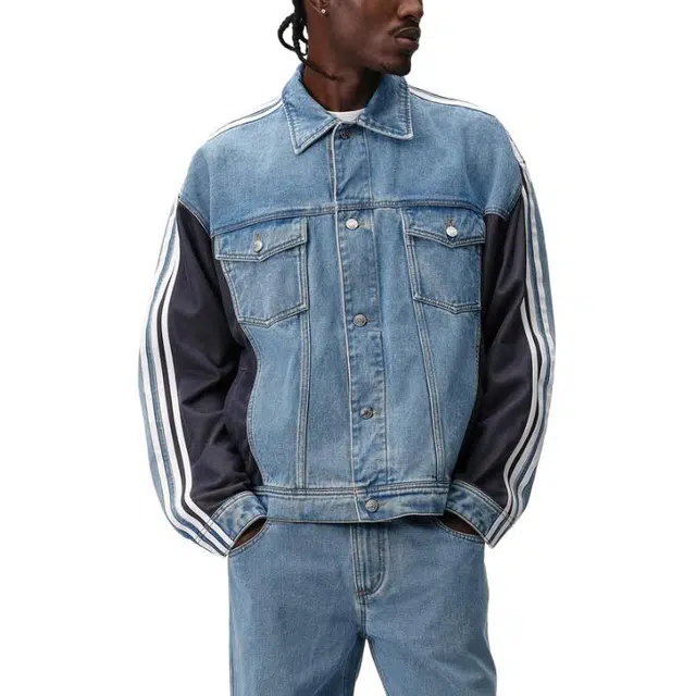 KITH x adidas originals FW25 Football Denim Jacket