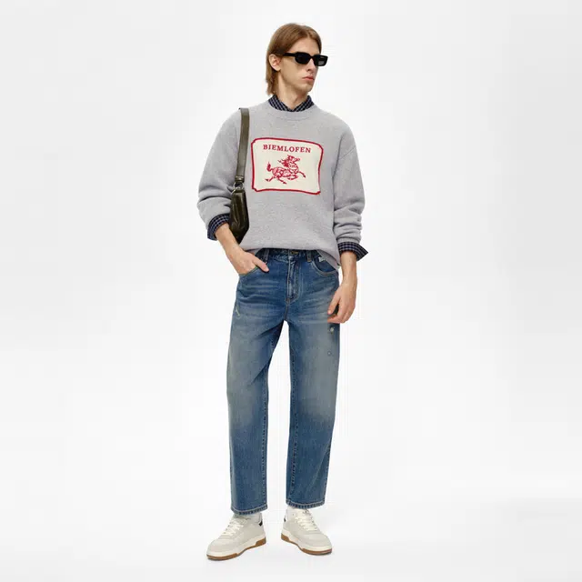 比音勒芬 【故宫宫廷文化联名】休闲舒适百搭毛衣 男款