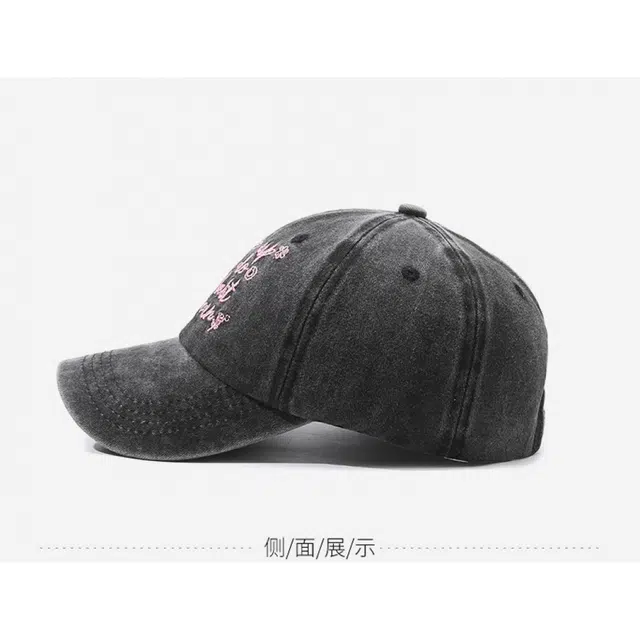 俞兆林 水洗字母刺绣美式复古做旧户外休闲遮阳 棉 鸭舌帽 男女同款情侣款