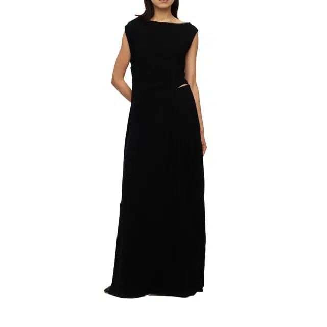 RUOHAN JET BLACK ILHA DRESS