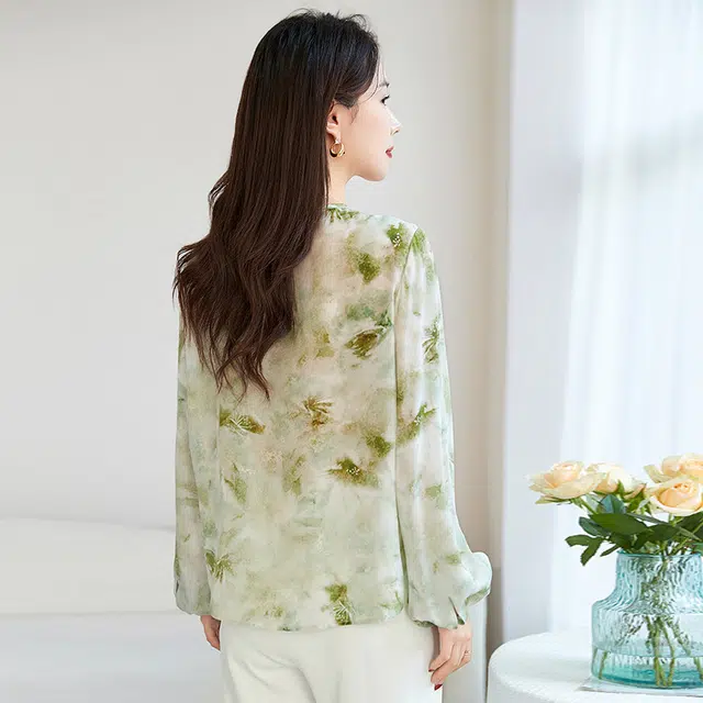 水墨佳人 桑蚕丝长袖衬衫 女款