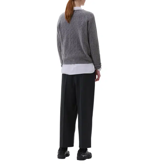 MARGARETHOWELL CABLE CREW NECK