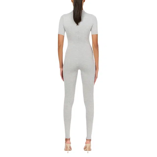 NAKED WARDROBE Sculpt Short Sleeve Jumpsuit NW