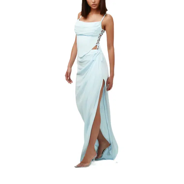 NAKED WARDROBE Corset Top Linen