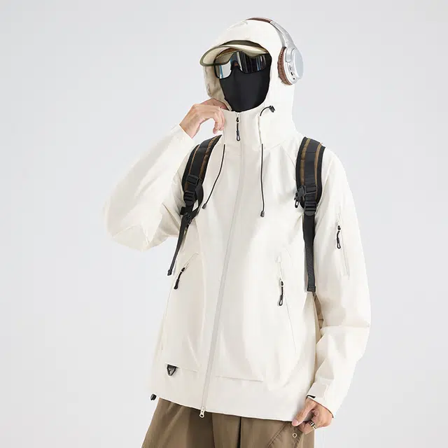金盾  秋冬拉链登山服运动 冲锋衣 男款