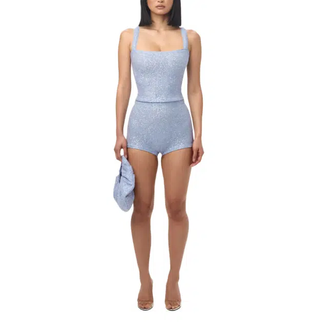 NAKED WARDROBE Sequin Hot Pants