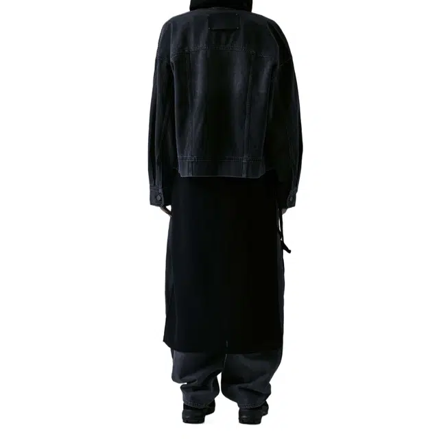 TREEMINGBIRD One Button Denim Set-up Jacket