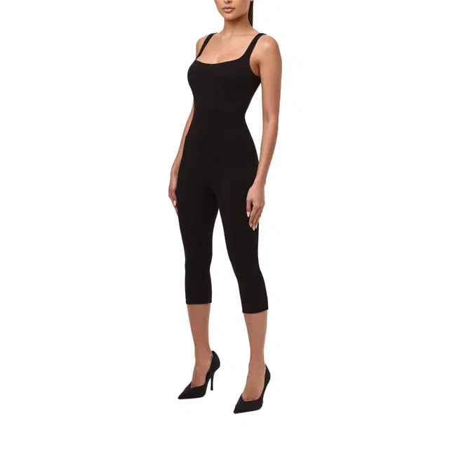 NAKED WARDROBE Tank Capri Jumpsuit Smooth