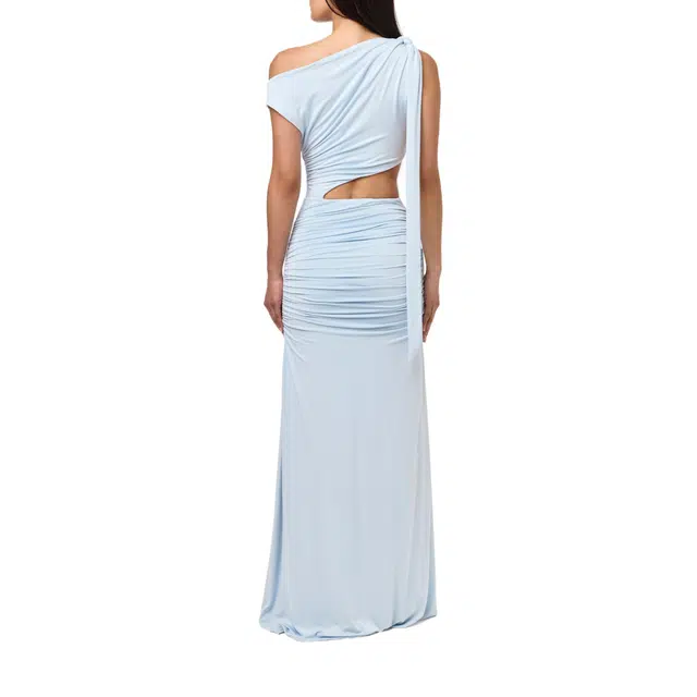 NAKED WARDROBE Off-Shoulder Asymmetric Dress Smooth