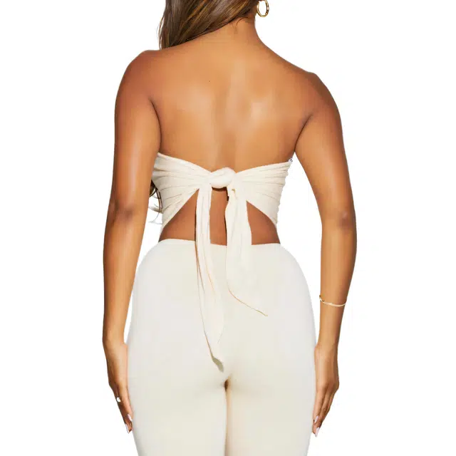 NAKED WARDROBE Handkerchief Crop Top NW