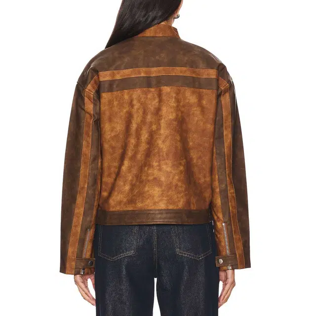 SUPERDOWN Faux Leather Moto Jacket Katrina