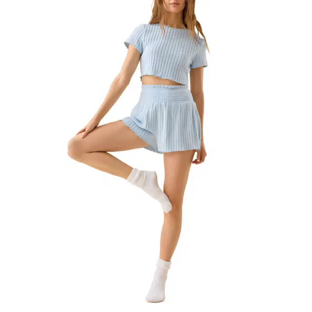 ALTAR'D STATE Jodi Ribbed Sleep Shorts