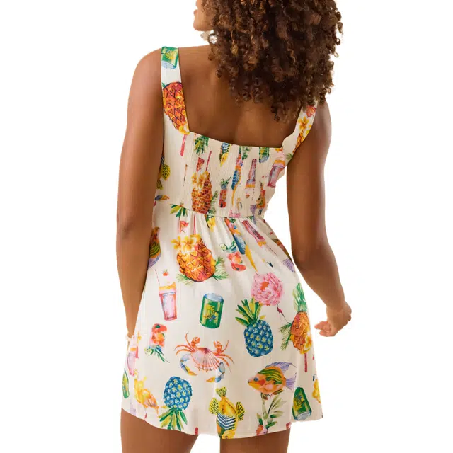 ALTAR'D STATE Reeya Tropical Printed Mini Dress