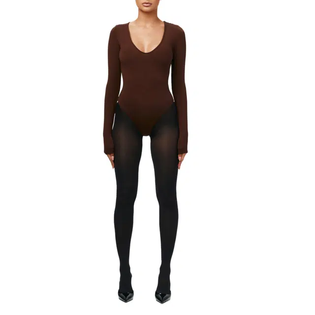 NAKED WARDROBE NW Sculpt V-Neck Bodysuit