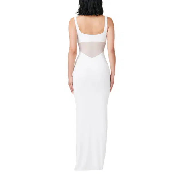 NAKED WARDROBE Mesh Contrast Dress Hourglass