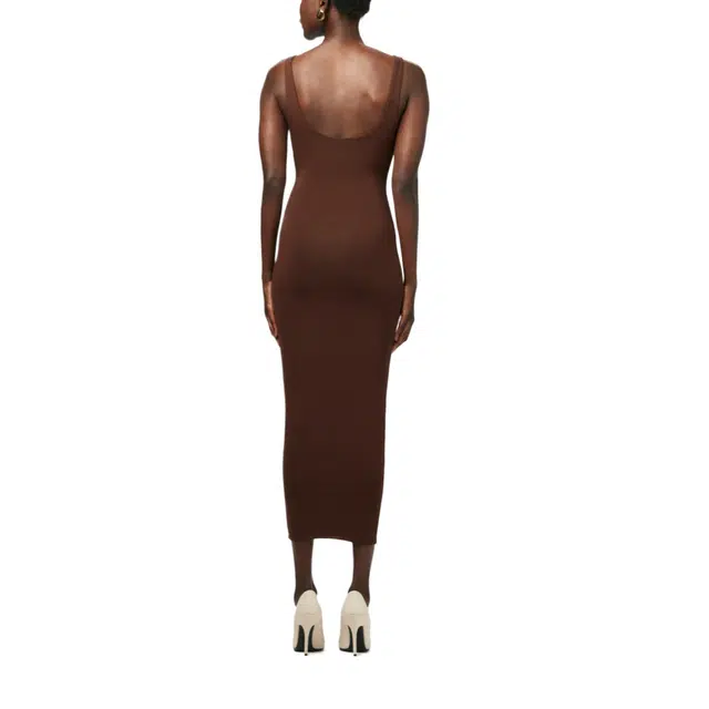 NAKED WARDROBE NW SCULPT TANK MIDI DRESS