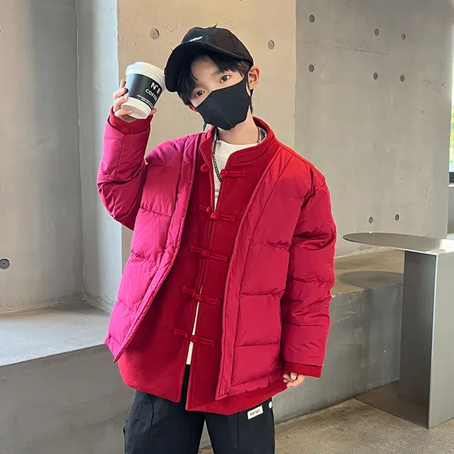 雅鹿羽绒服 冬季羽绒服系列 时尚洋气纯色防水防风保暖长袖 青少年