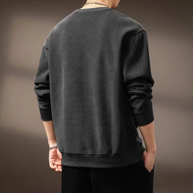 Guise Vintage Jacquard Colorblock Crewneck Sweatshirt