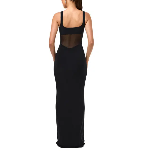 NAKED WARDROBE Mesh Contrast Dress Hourglass