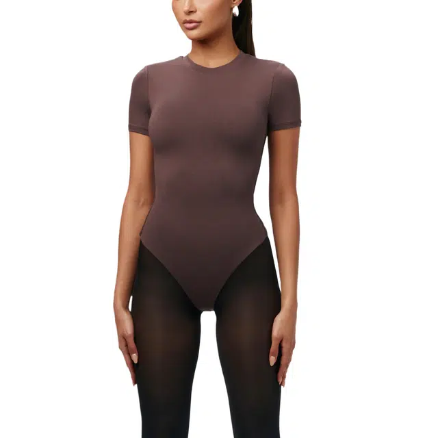 NAKED WARDROBE NW Crewneck Short Sleeve Bodysuit
