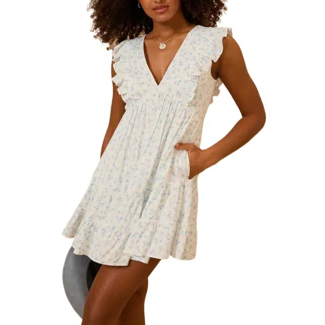 ALTAR'D STATE Grace Floral Mini Dress