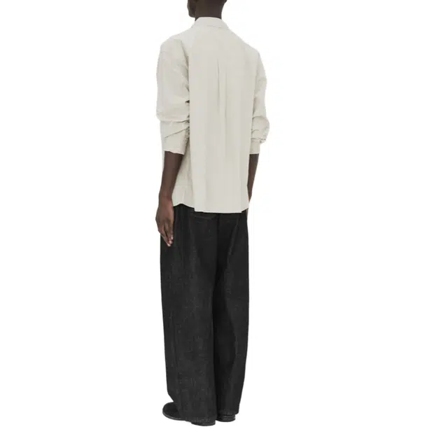 BESLOW WIDE FIT TWO TUCK SELVAGE DENIM PANTS