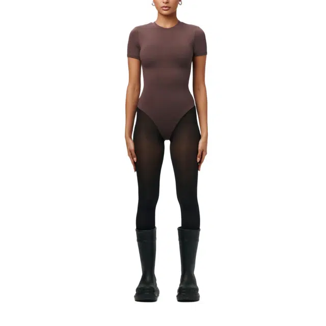 NAKED WARDROBE NW Crewneck Short Sleeve Bodysuit