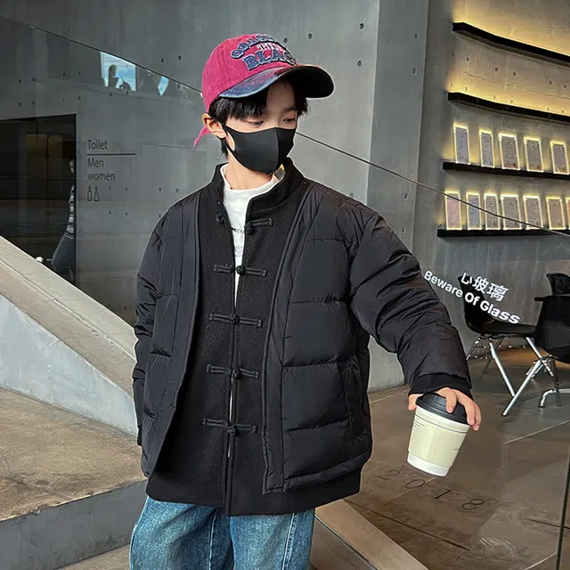 雅鹿羽绒服 冬季羽绒服系列 时尚洋气纯色防水防风保暖长袖 青少年