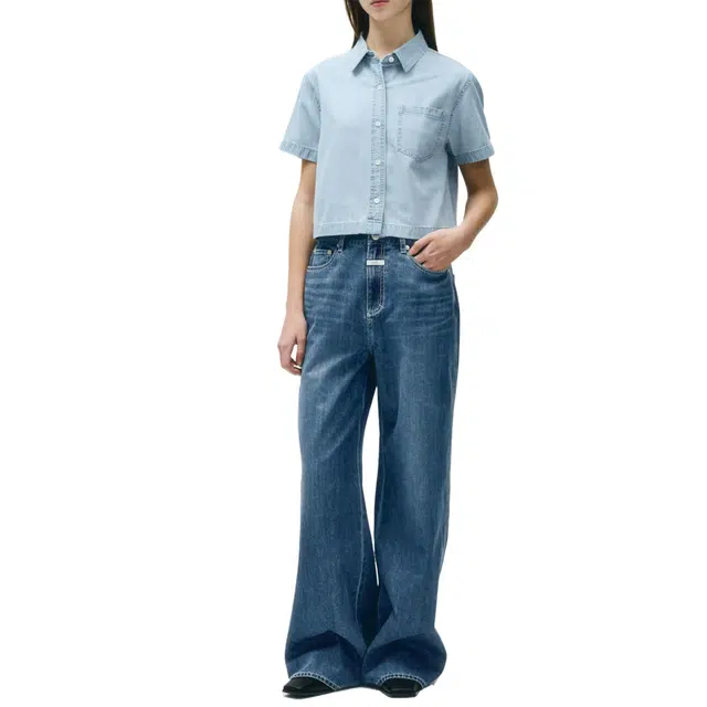 MARITHE FRANCOIS GIRBAUD W SUMMER WIDE DENIM PANTS
