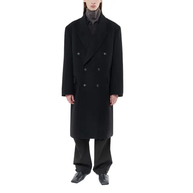 BESLOW FW23 OVERSIZED CASHMERE DOUBLE BREASTED COAT