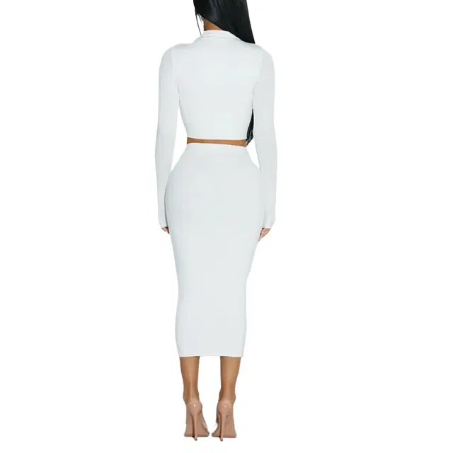 NAKED WARDROBE NW Sculpt Midi Skirt