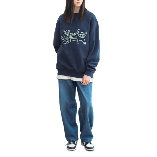 BESLOW SLOWBOY TAIL LOGO SWEAT SHIRT