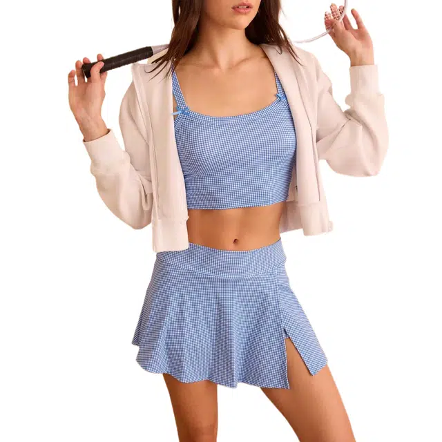 ALTAR'D STATE Gingham Skort