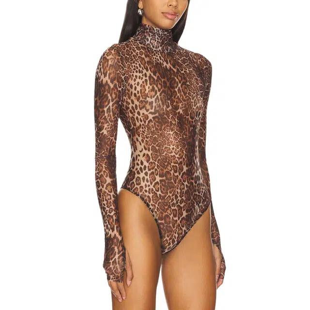 SUPERDOWN Twila Sheer Bodysuit