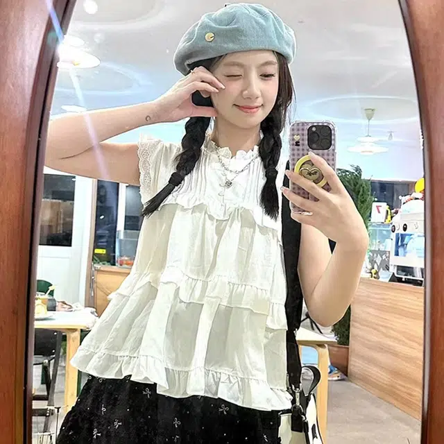 恩僾德 纽扣牛仔高颜值韩版小众设计显脸小云朵大头围 聚酯纤维 贝雷帽 男女同款情侣款