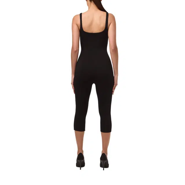 NAKED WARDROBE Tank Capri Jumpsuit Smooth