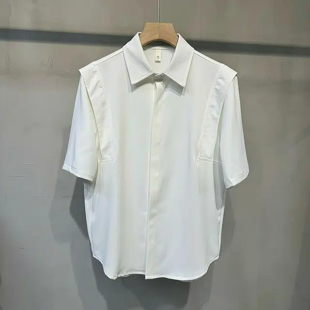 金盾 垂感衬衣休闲薄款抗皱凉感宽松短袖衬衫 男款