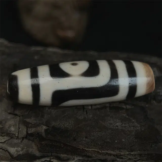 灵运宝 #转运招财西藏藏区两眼天珠黑白分明老矿风化油润包浆老料器磨损到位一物一图#好运 玛瑙 吊坠 男女同款情侣款