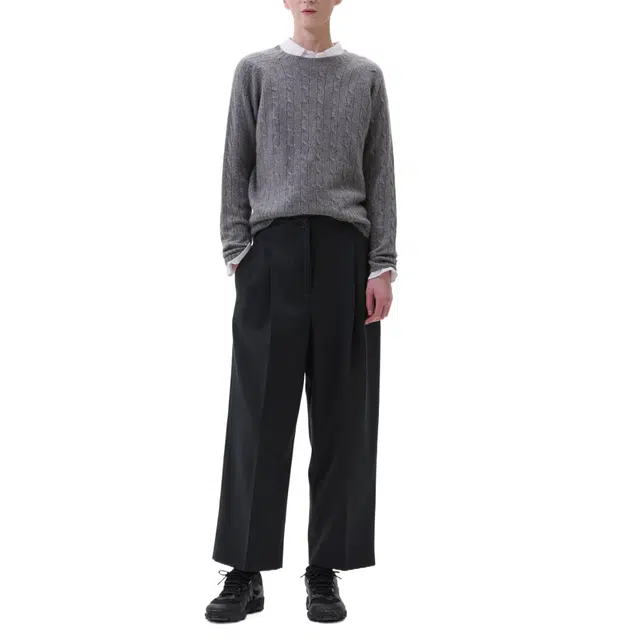 MARGARETHOWELL CABLE CREW NECK