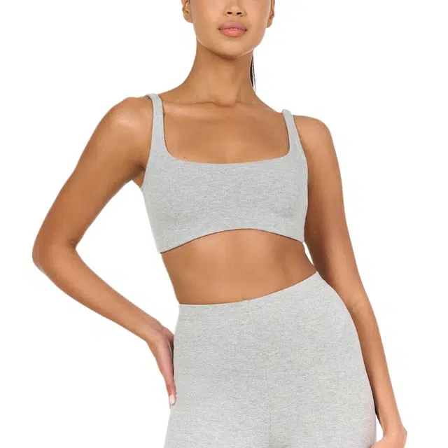NAKED WARDROBE Scoop Tank Crop Top NW