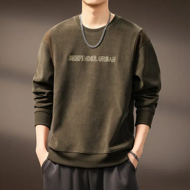 贵色 美式潮流复古潮牌时尚百搭设计日常穿搭休闲圆领卫衣 男女同款