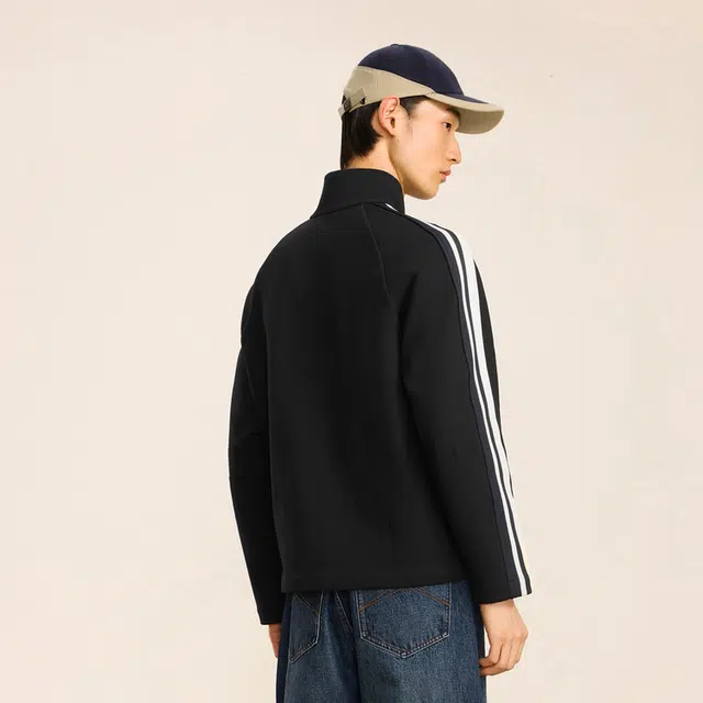 速写 宽松潮流休闲长袖立领拉链卫衣 男款