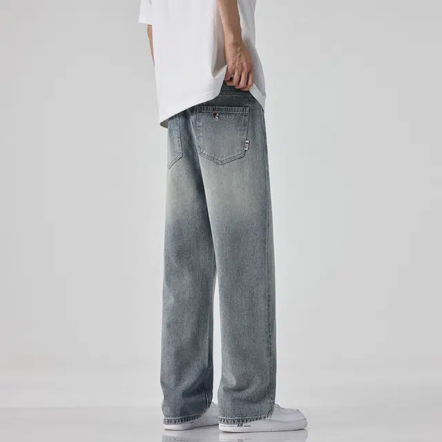 金盾 夏季男直筒宽松牛仔裤 男款